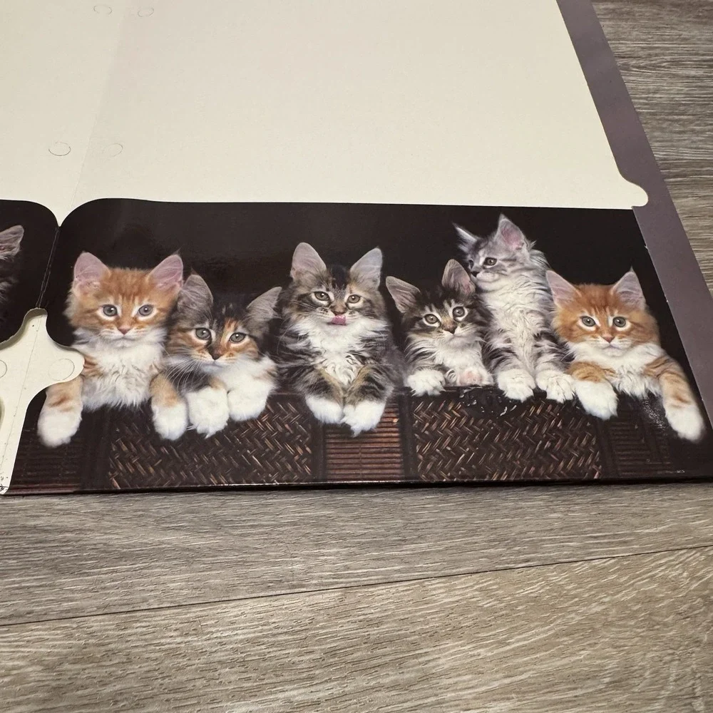 Keith Kimberlin Signature Folders Kitten Cat Lot Of 2 Class‎ Act 3 Hole 2008